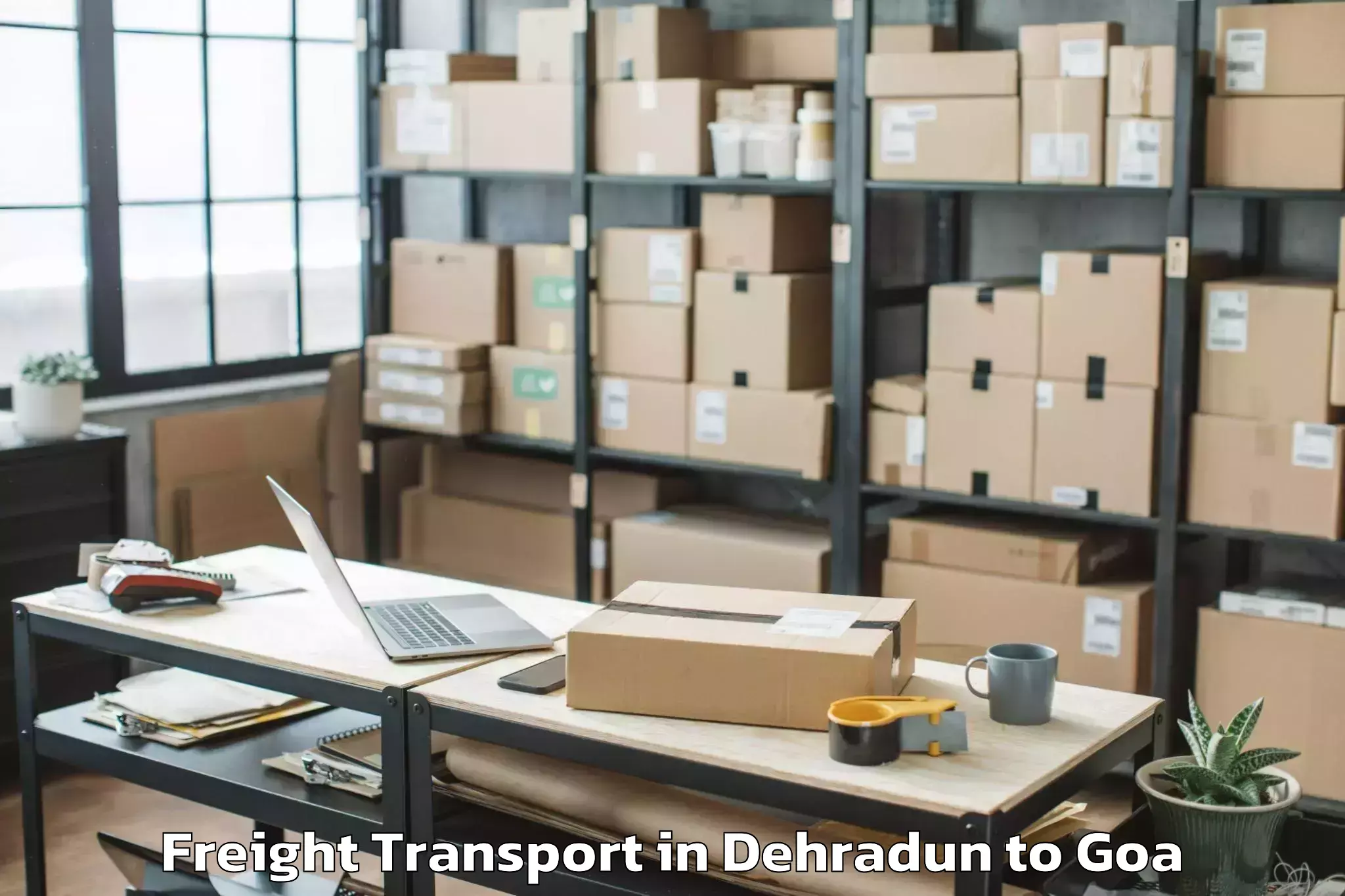 Book Dehradun to Davorlim Freight Transport Online